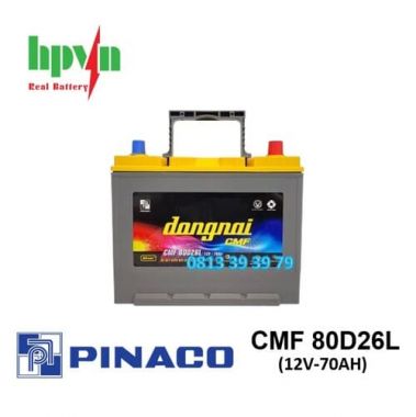 Ắc Quy Đồng Nai 80D26L (12V-70Ah)