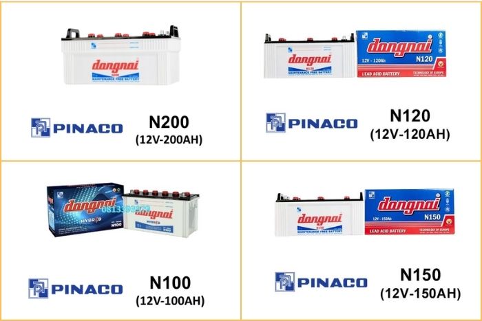 Một số bình ắc quy Đồng Nai cho xe tải