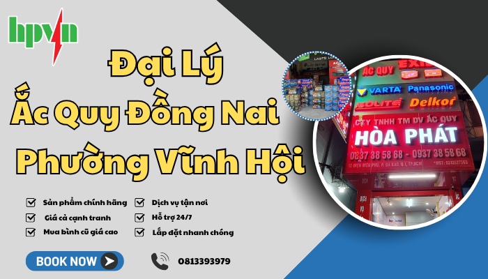 Cửa h&agrave;ng ắc quy Đồng Nai phường Vĩnh Hội