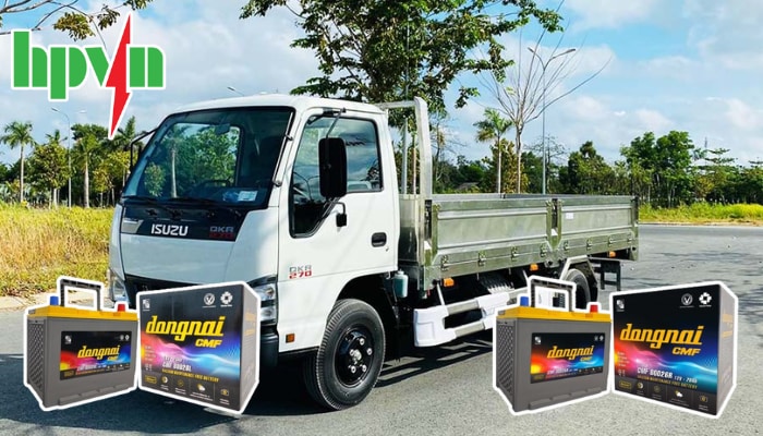 Bình ắc quy xe tải Isuzu QKR 270