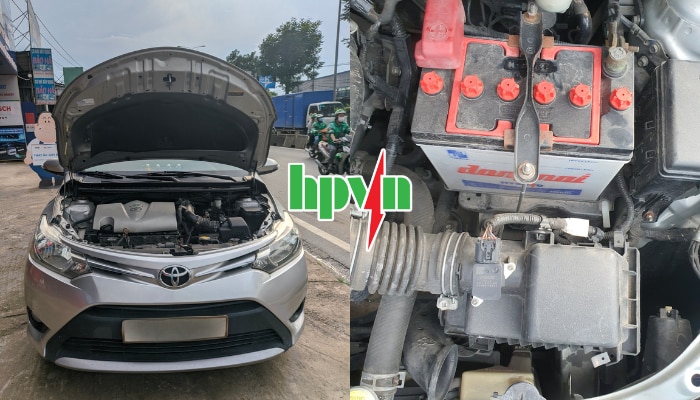 Lắp đặt tận nơi ắc quy Đồng Nai xe Toyota Vios
