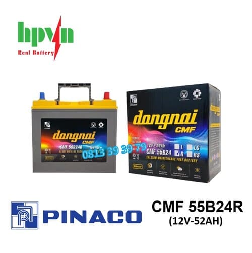 Ắc Quy Đồng Nai 55B24R (12V-52Ah)